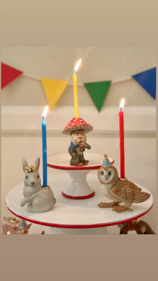 Mushroom Gnome Cake Topper