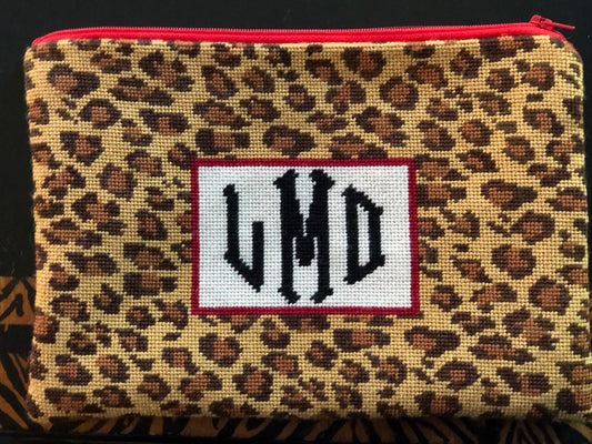 Clutch - Leopard Print Monogram