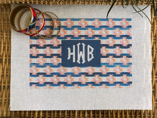 Clutch - Blue & Red Navajo