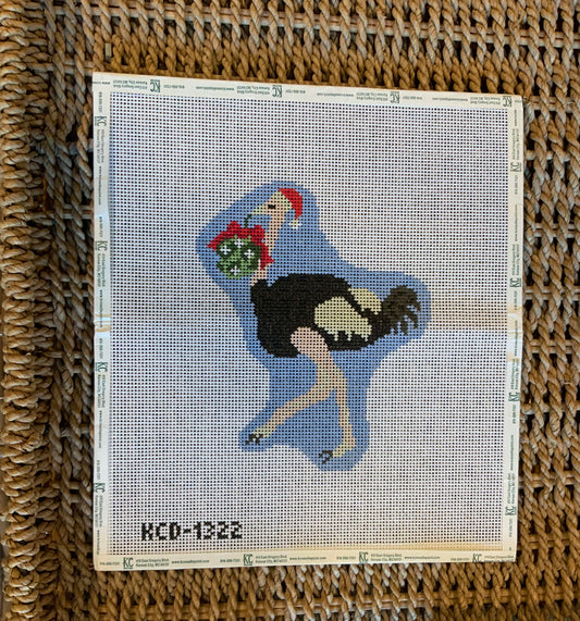 Holiday Ostrich Ornament