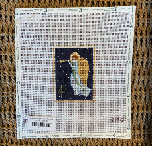 Angel Vintage Stamp Canvas