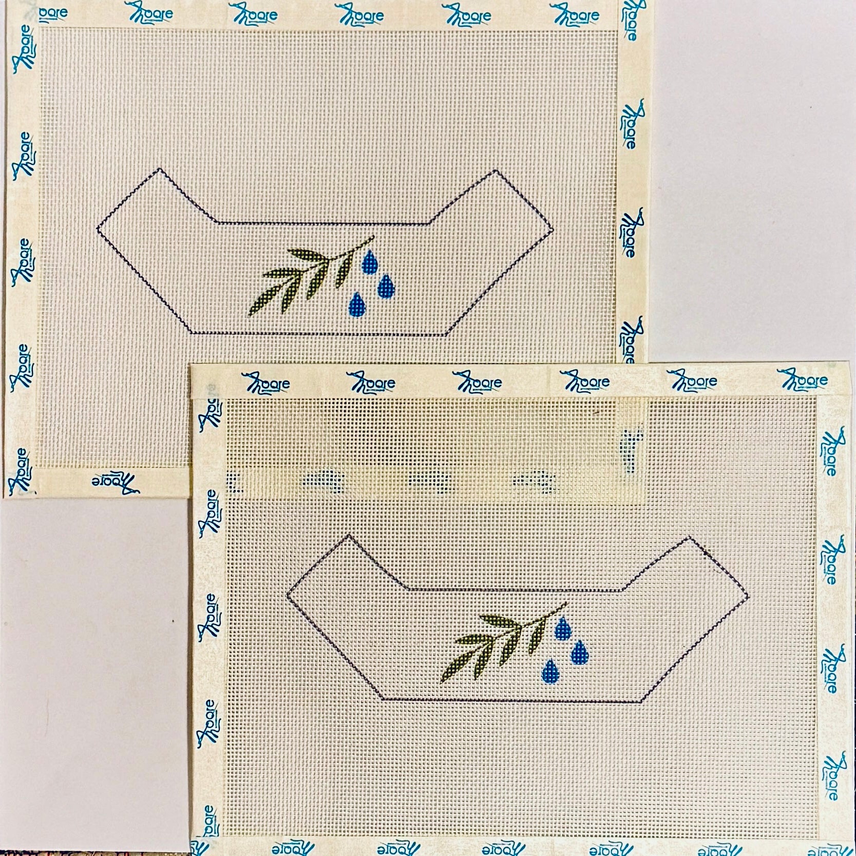 Christening Booties Needlepoint Canvas