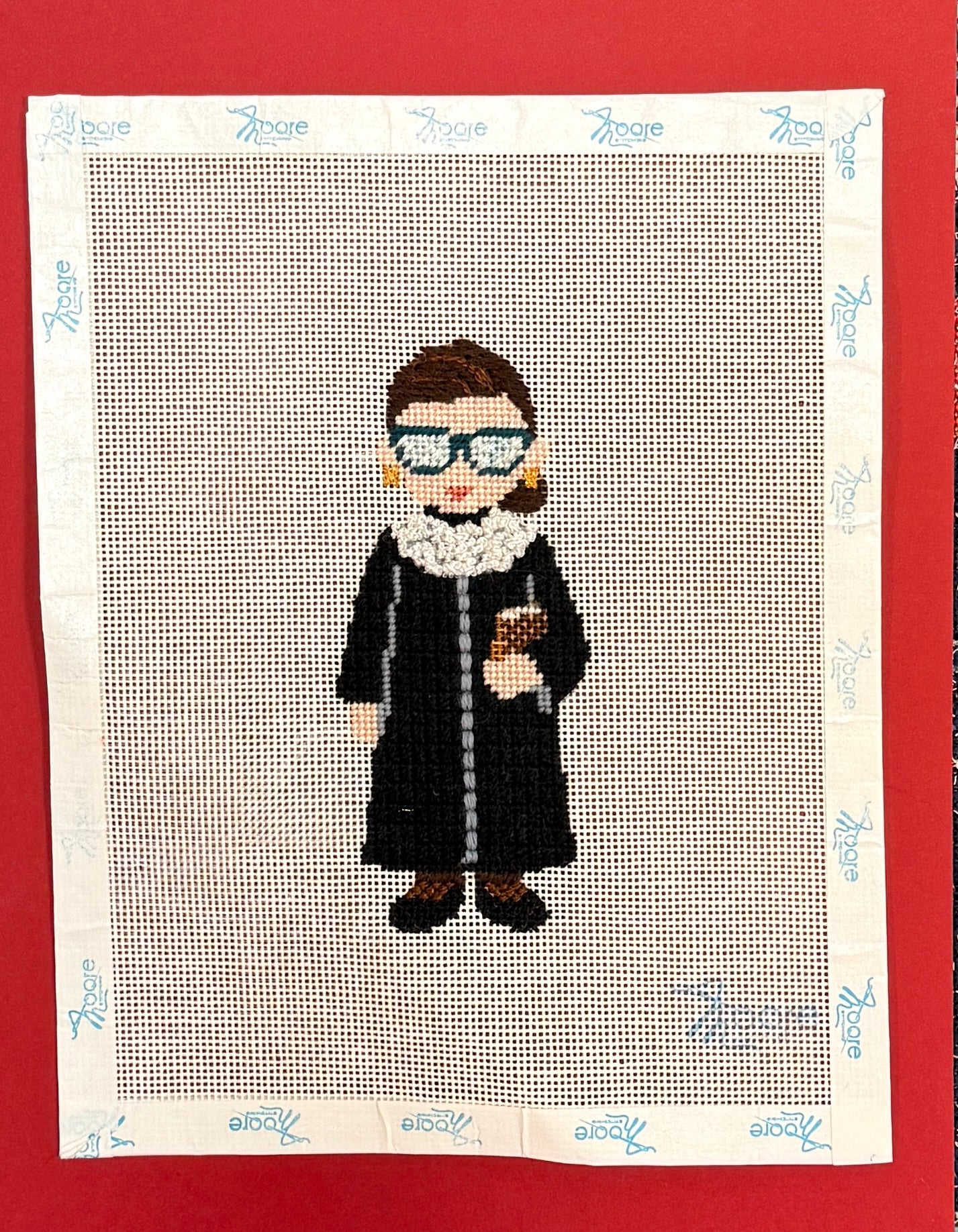 Ruth Bader Ginsburg Needlepoint Canvas
