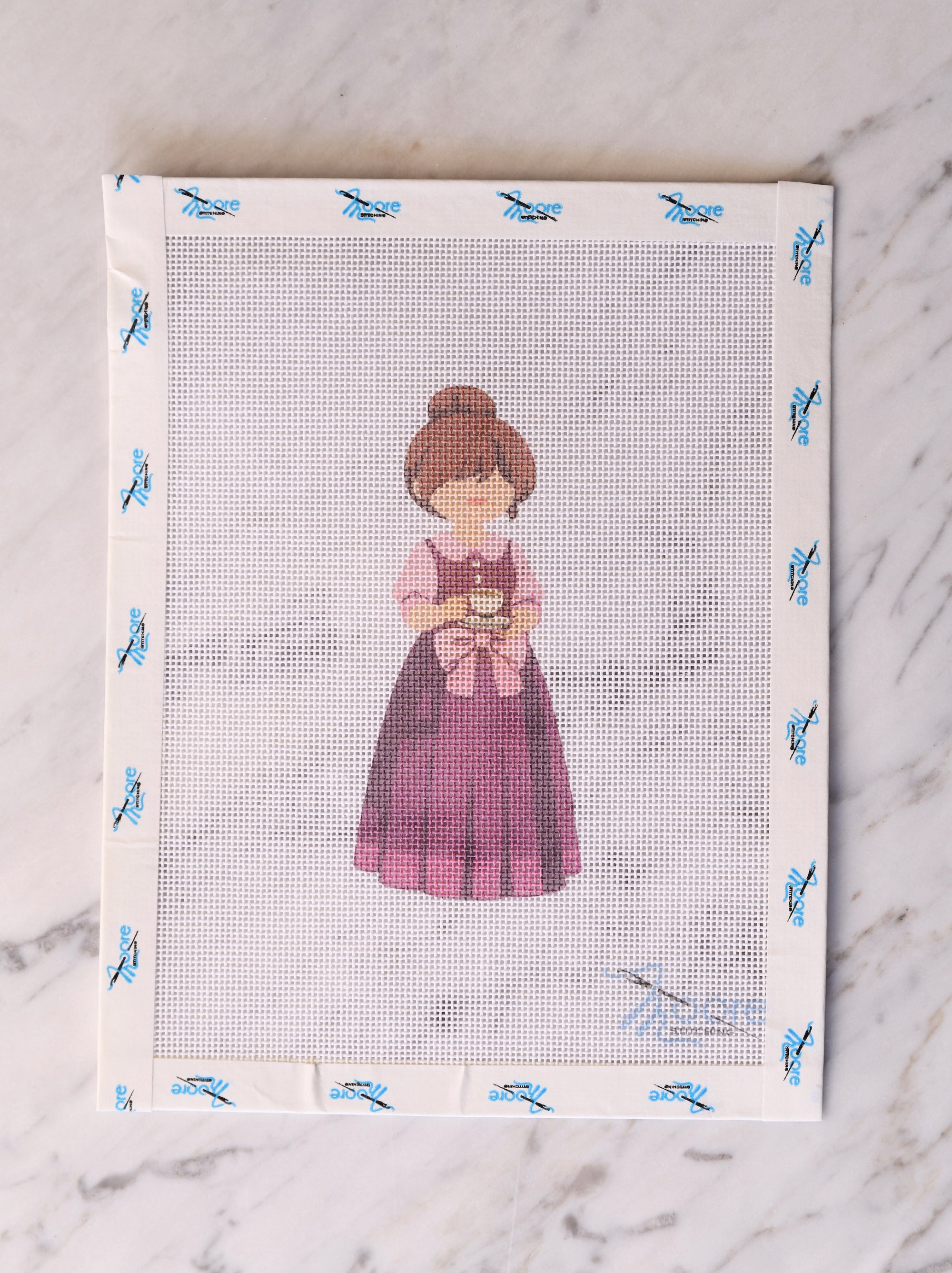 Little Women Needlepoint Canvas - Meg